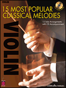 cover 15 MOST POPULAR CLASSICAL MELODIES VIOLIN BK/CD-P.O.P. cover